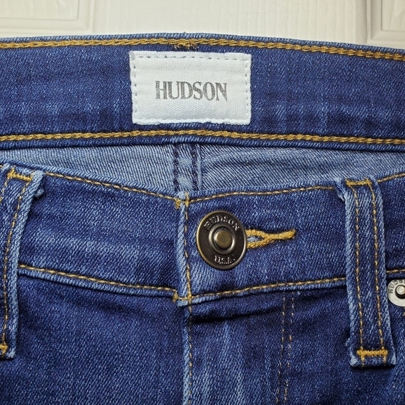 Hudson Harkin Super Skinny with Cuff Crop Jeans Sz 25 - Picture 8 of 10